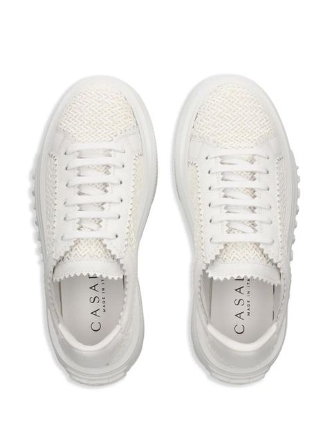 Casadei Nexus textured platform sneakers - White