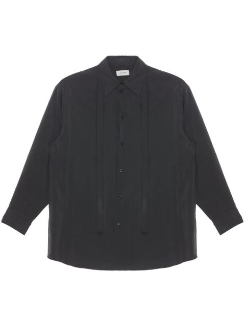 LEMAIRE tie-detail shirt - Brown - zdjęcie produktu nr 1