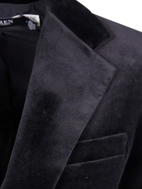 Lauren Ralph Lauren velvet single-breasted blazer - Black - zdjęcie produktu nr 2