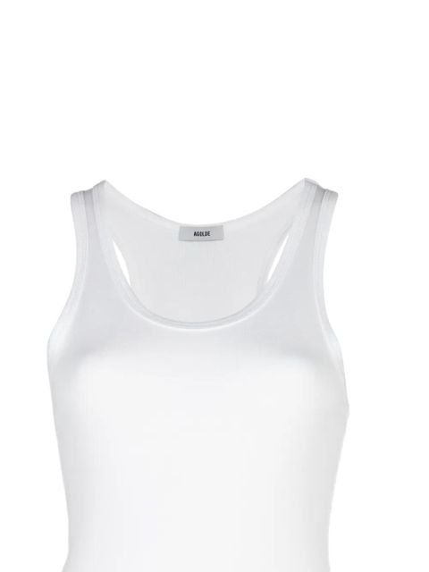 AGOLDE Maria ribbed bodysuit - White