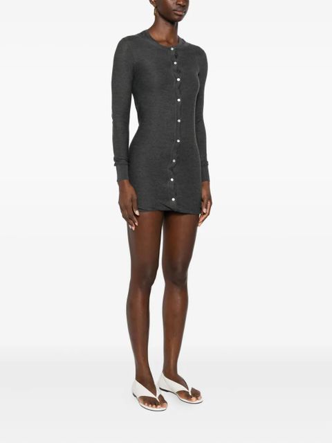 Aya Muse Eira buttoned mini dress - Grey - zdjęcie produktu nr 2