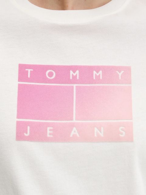 Tommy Jeans t-shirt bawełniany damski kolor biały DW0DW20905