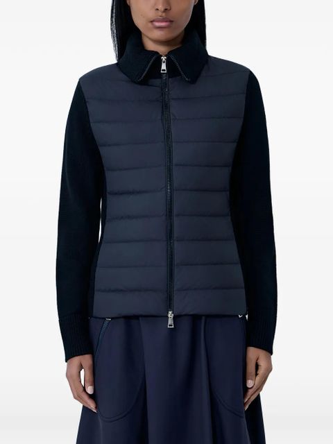 Moncler knit-sleeves quilted jacket - Black - zdjęcie produktu nr 1