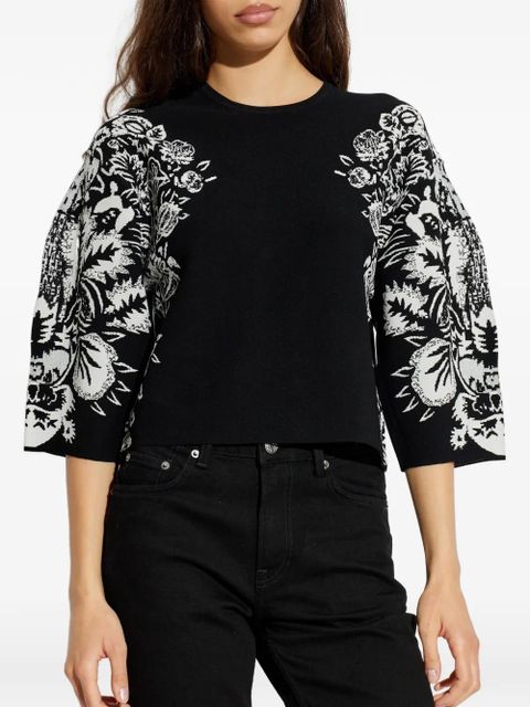 Ulla Johnson floral-print blouse - Black