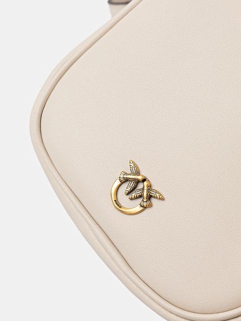 Pinko torebka skórzana kolor beżowy 105134 A2OB - zdjęcie produktu nr 2