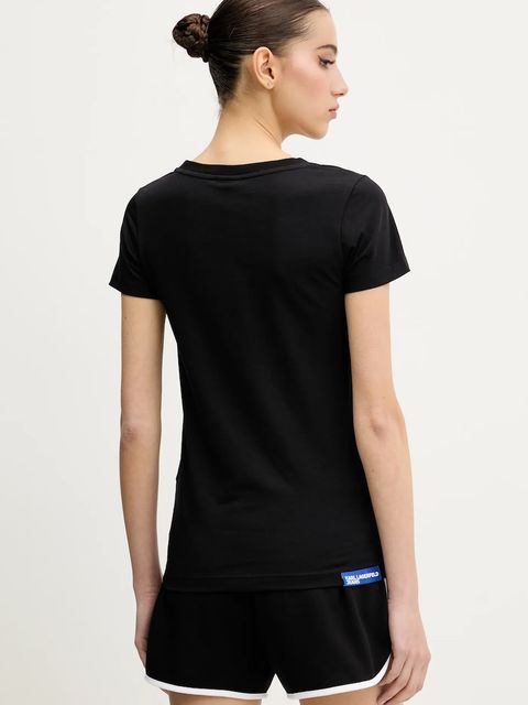 Karl Lagerfeld Jeans t-shirt damski kolor czarny A2W17097