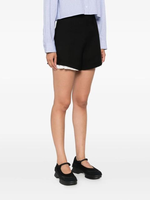 SANDRO high-waisted shorts - Black