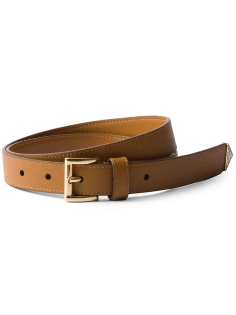 Prada Saffiano leather belt - Brown - zdjęcie produktu nr 1