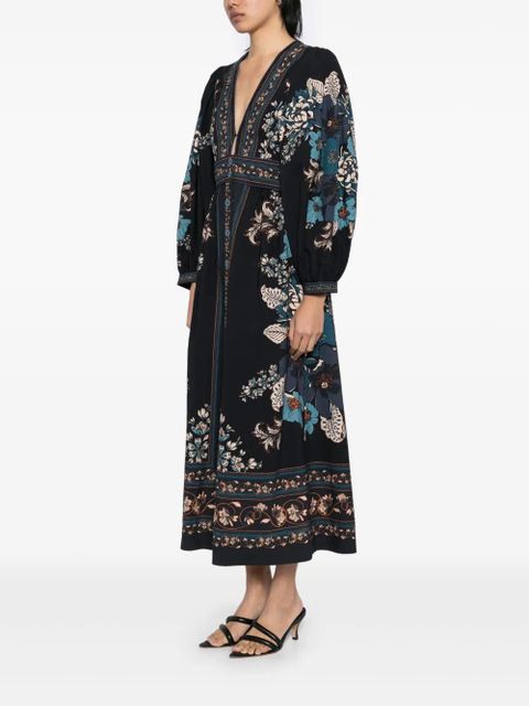 FARM Rio V-neck dress - Black