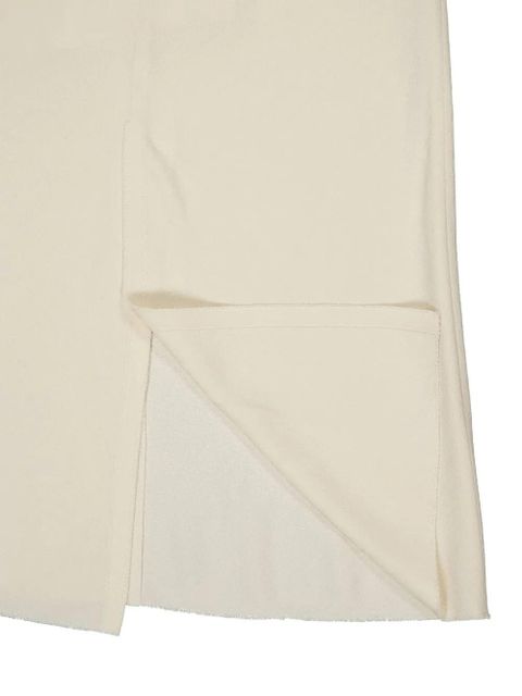 AMI Paris raw-edge midi dress - Neutrals