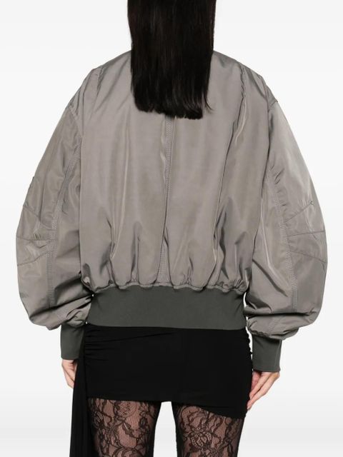 The Attico zip-fastening bomber jacket - Grey