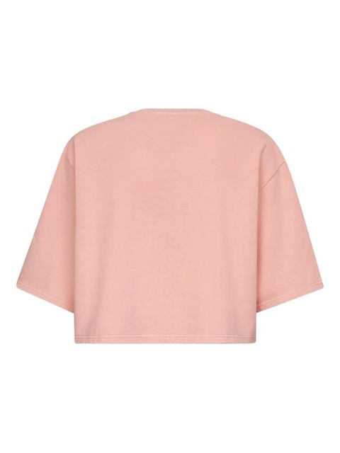 FENDI embossed-logo cotton top - Pink - zdjęcie produktu nr 2