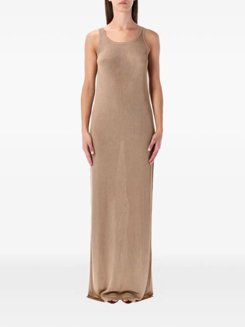 Saint Laurent sleeveless maxi dress - Neutrals - zdjęcie produktu nr 1