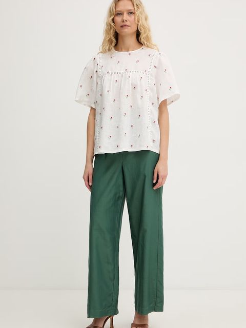 Weekend Max Mara bluzka damska lniana BACINO - zdjęcie produktu nr 1