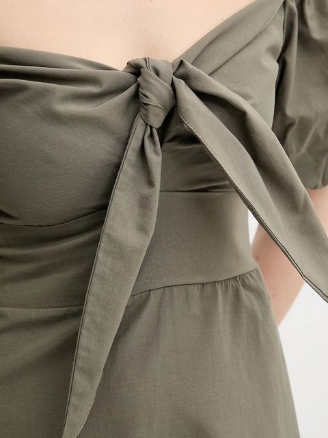 Answear.LAB sukienka kolor zielony mini prosta