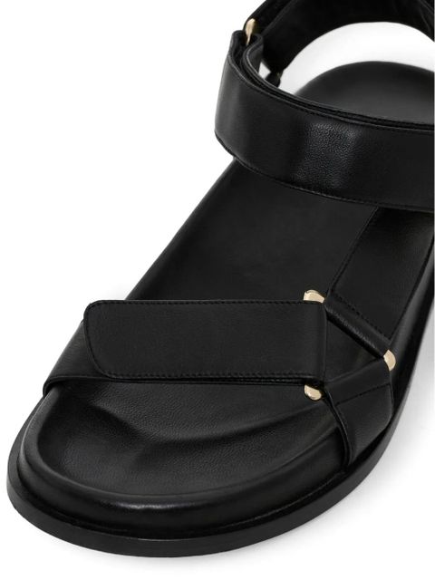 ANINE BING touch-strap sandals - Black