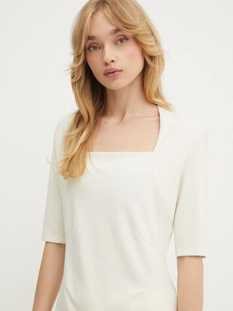 BOSS t-shirt damskie kolor beżowy 50541894