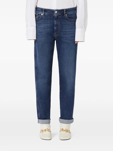 Sportmax belt-loops straight jeans - Blue - zdjęcie produktu nr 2