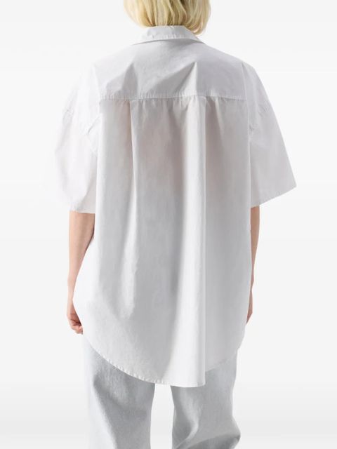 American Vintage Havanarow buttoned-up pocket-detail cotton shirt - White