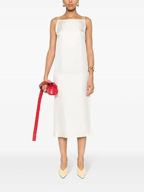 LouLou de Saison Sulum silk midi dres - Neutrals - zdjęcie produktu nr 2