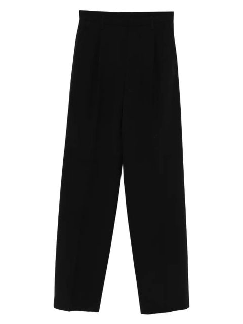 MM6 Maison Margiela pleat-detail trousers - Black - zdjęcie produktu nr 1