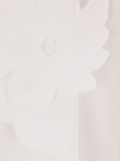 Chloé embroidered lavallière shirt - White