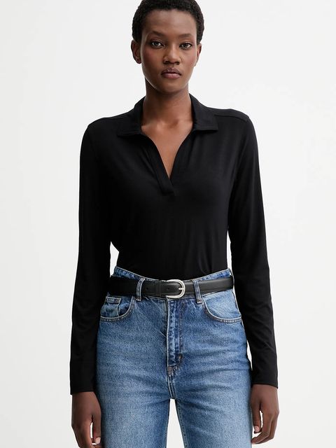 Marc O'Polo longsleeve kolor czarny 510214952227