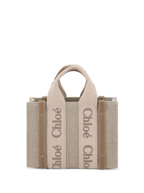 Chloé Woody tote bag - Neutrals - zdjęcie produktu nr 1