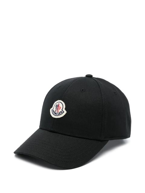 Moncler logo-patch cap - Black - zdjęcie produktu nr 1