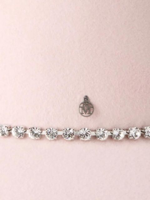 Maison Michel rhinestone-embellished hat - Pink