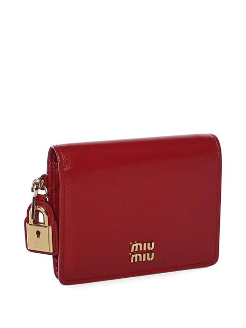 Miu Miu padlock wallet - Red - zdjęcie produktu nr 2