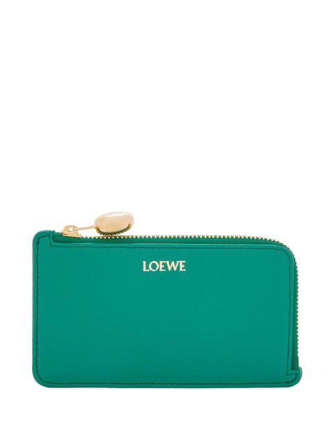 LOEWE zip cardholder wallet - Green - zdjęcie produktu nr 1