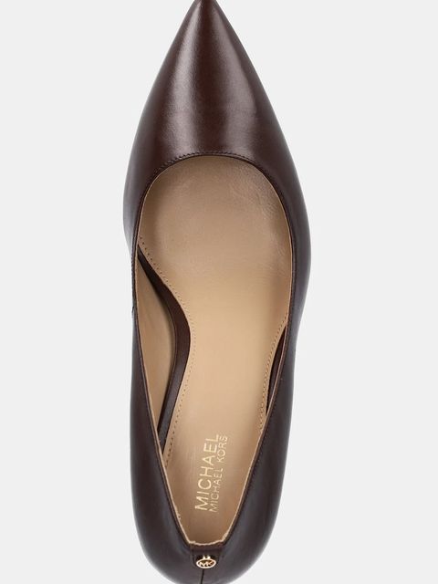 MICHAEL Michael Kors szpilki skórzane Alina kolor brązowy 40F2HNMP2L.213