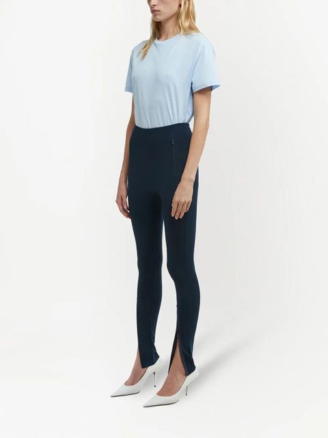 WARDROBE.NYC front ankle-zip leggings - Blue - zdjęcie produktu nr 2