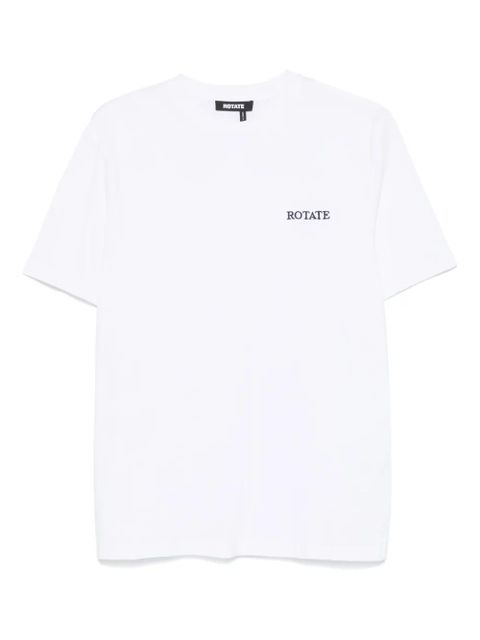 ROTATE BIRGER CHRISTENSEN logo-embroidered T-shirt - White - zdjęcie produktu nr 1