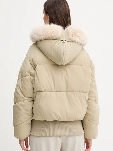 Patrizia Pepe kurtka kolor beżowy zimowa 2O0186 A674 - zdjęcie produktu nr 2