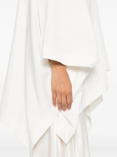 The Row V-neck asymmetric top - Neutrals