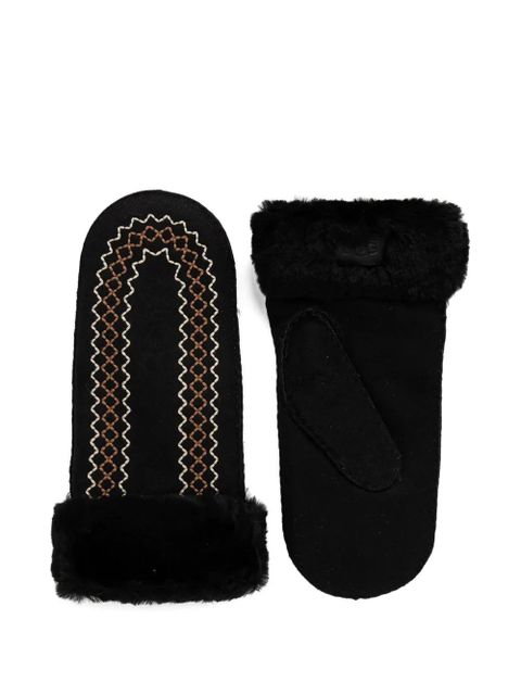 UGG Atherson embroidered gloves - Black - zdjęcie produktu nr 1