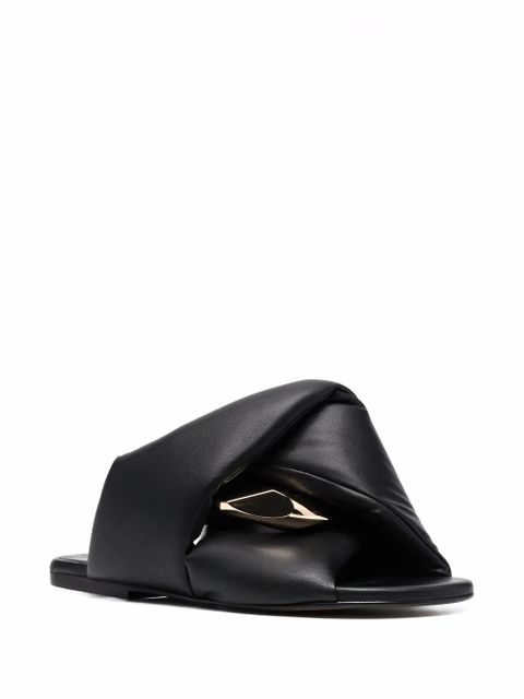 JW Anderson Chain flat sandals - Black - zdjęcie produktu nr 2