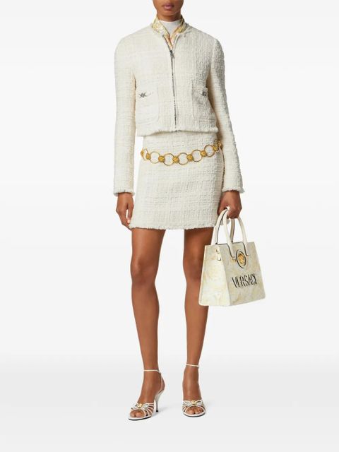 Versace A-line frayed mini skirt - White - zdjęcie produktu nr 2
