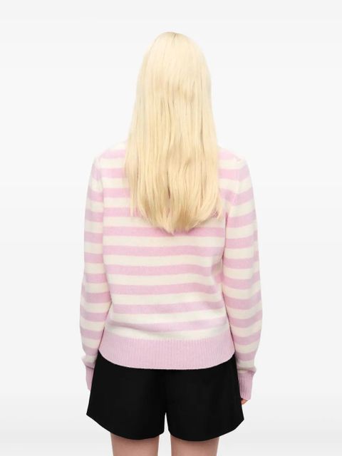 GANNI intarsia-knit jumper - Pink