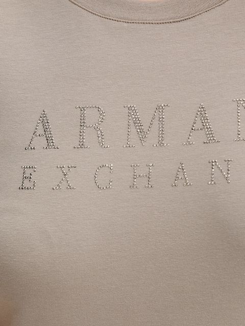 Armani Exchange t-shirt damski kolor zielony XW001349 AF17173