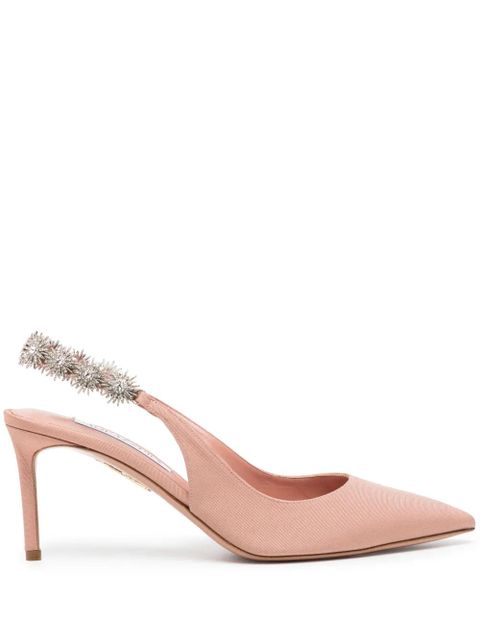 Aquazzura Comet Link 80mm grosgrain pumps - Pink - zdjęcie produktu nr 1