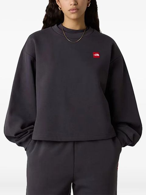 The North Face logo-patch cotton-blend sweatshirt - Grey