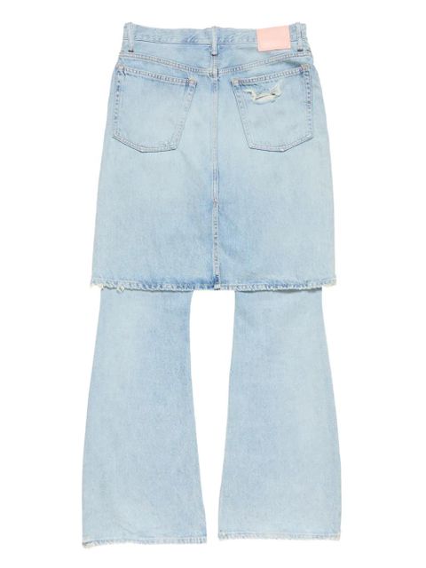 Acne Studios ripped panelled jeans - Blue