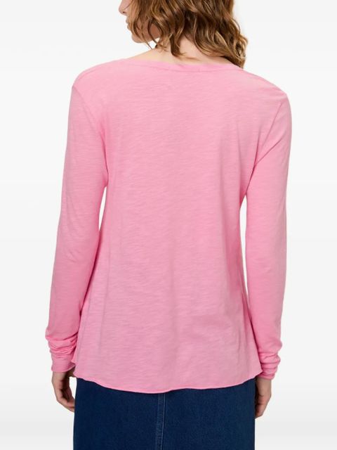 American Vintage Jacksonville V-neck T-shirt - Pink