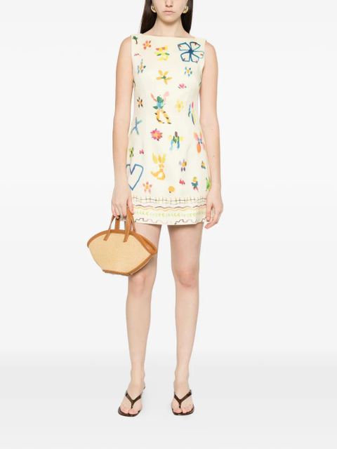 ALEMAIS Sidi floral mini dress - Yellow - zdjęcie produktu nr 2