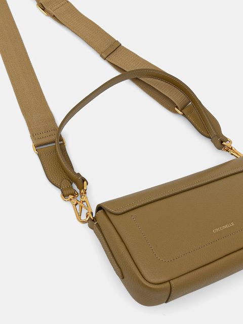 Coccinelle torebka skórzana C-ME LOCK kolor zielony E1 U4K 12 02 01