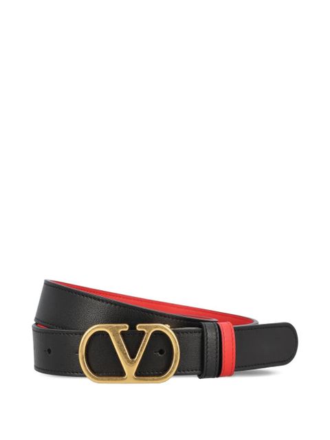 Valentino Garavani logo-buckle belt - Black - zdjęcie produktu nr 1