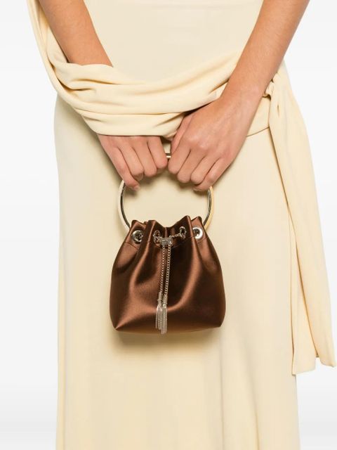 Jimmy Choo Bon Bon ring-handle tassel mini bag - Brown - zdjęcie produktu nr 2